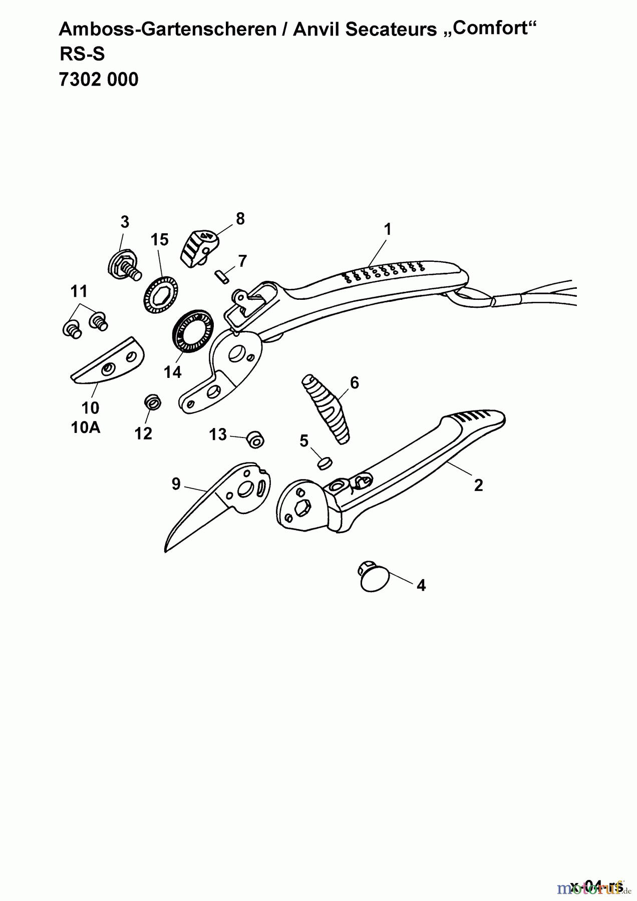  Wolf-Garten Secateurs (Anvil) RS-S 7302000  (2003) Basic machine