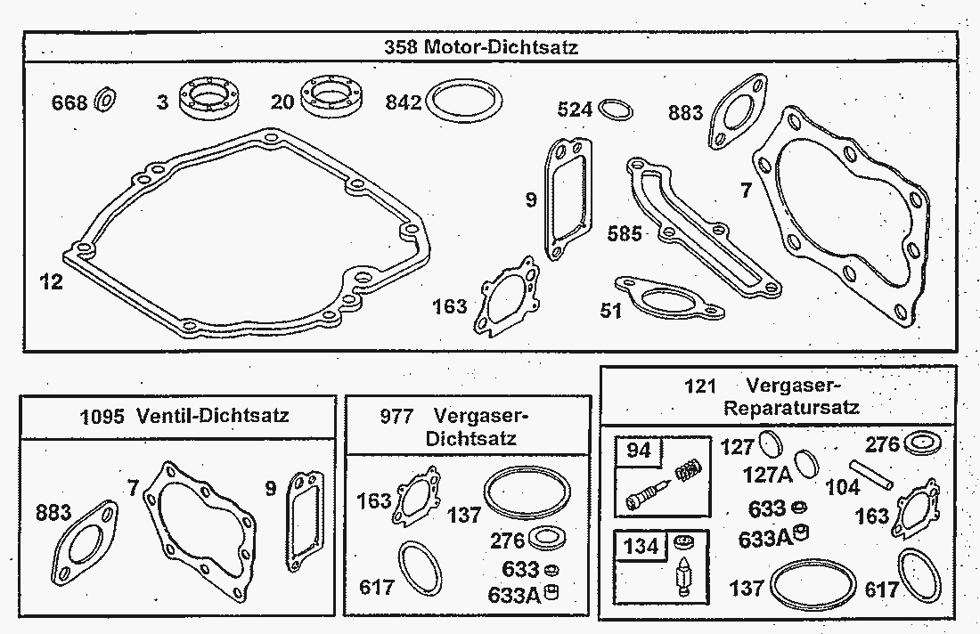 Liste dei pezzi di ricambio