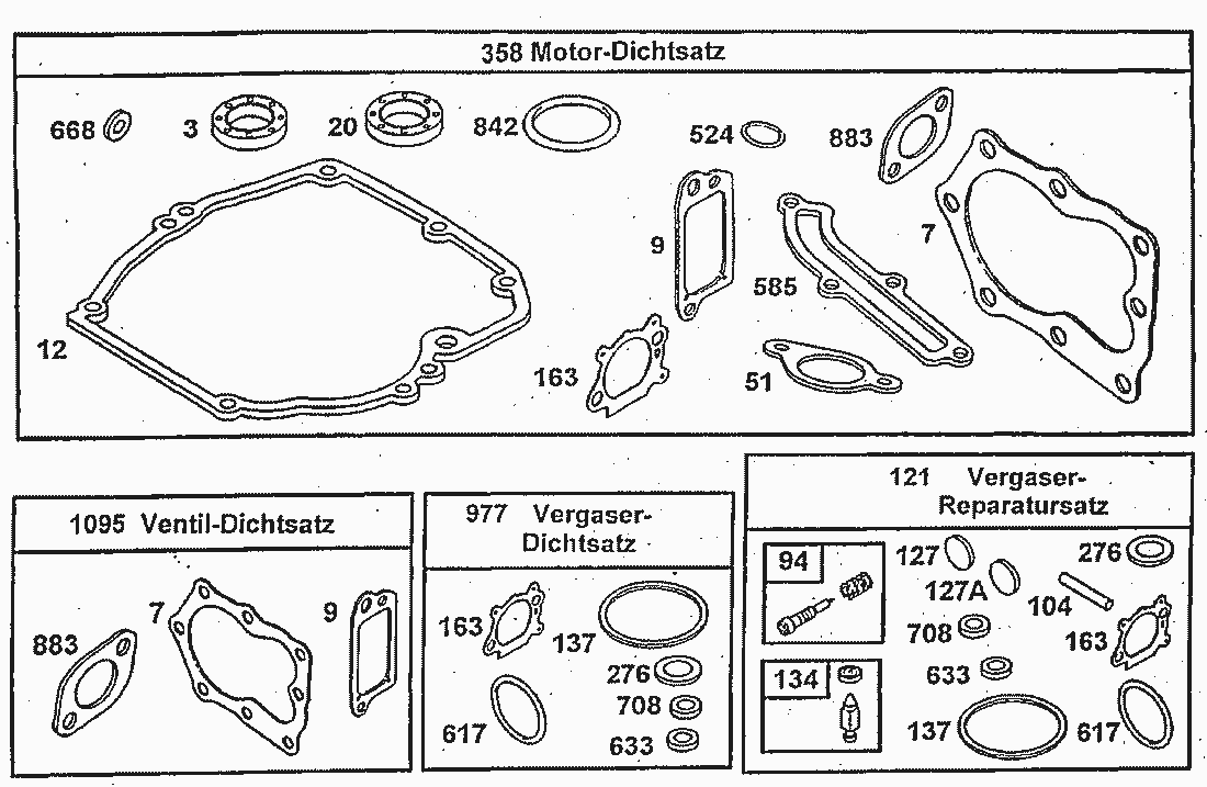Liste dei pezzi di ricambio