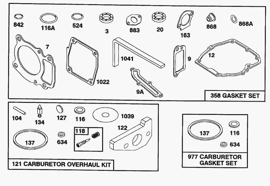 Liste dei pezzi di ricambio