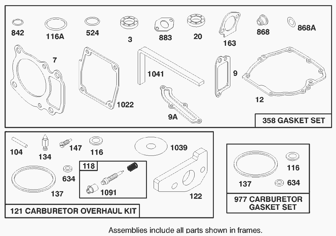 Liste dei pezzi di ricambio