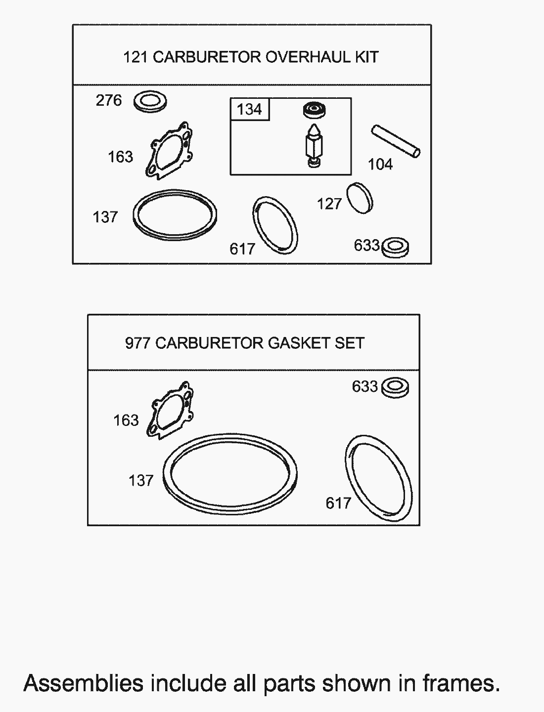 Liste dei pezzi di ricambio
